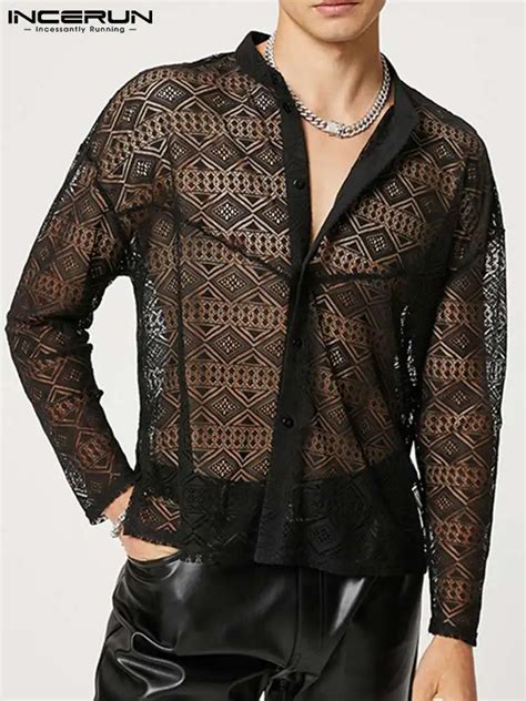 camicia in pizzo semitrasparente uomo chanel